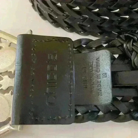 Chico’s wide weave belt,  silver and stone buckle - Picture 6 of 10